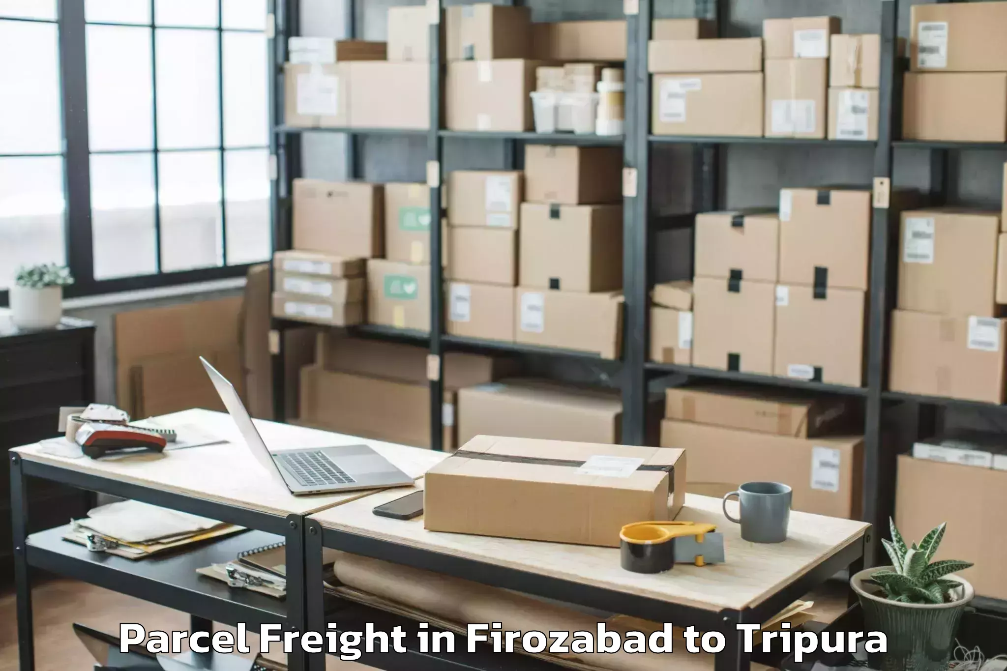 Get Firozabad to Tulashikhar Parcel Freight